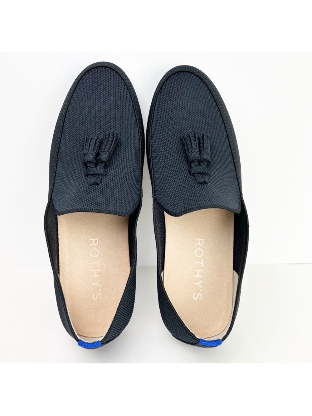 Rothy’s The Ravello Tassel Loafer Black Slip On Minimalist Shoes